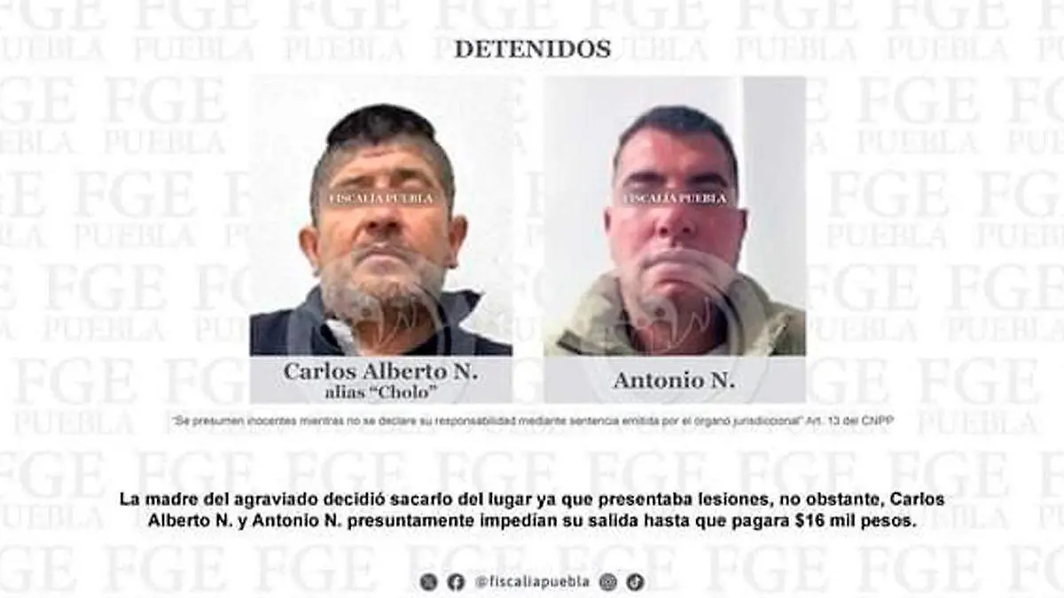 detenidos por retener a joven dentro de un anexo en amozoc